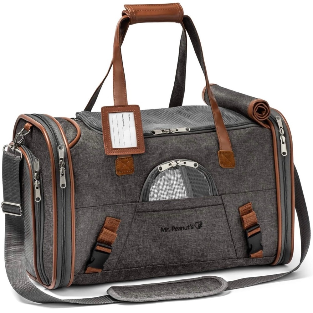 Mr. Peanuts pet carrier, airline approved